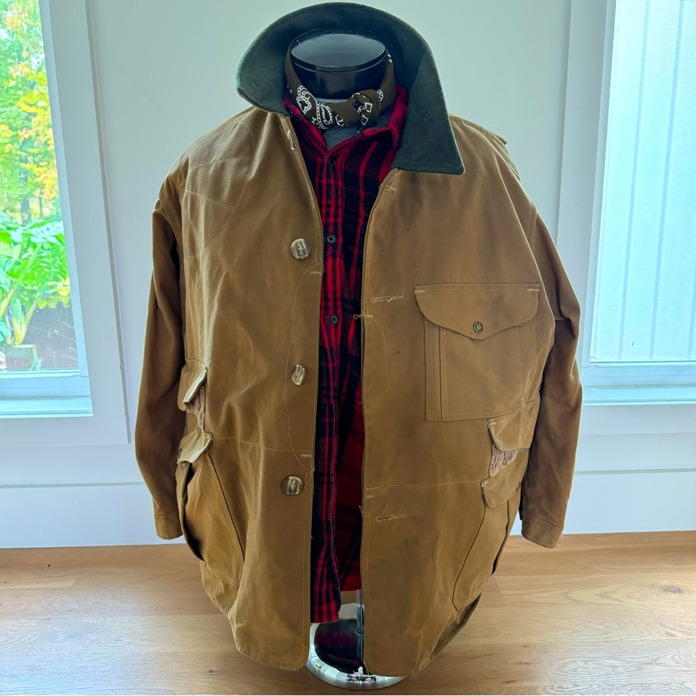 FILSON waxed hunting coat size 48
